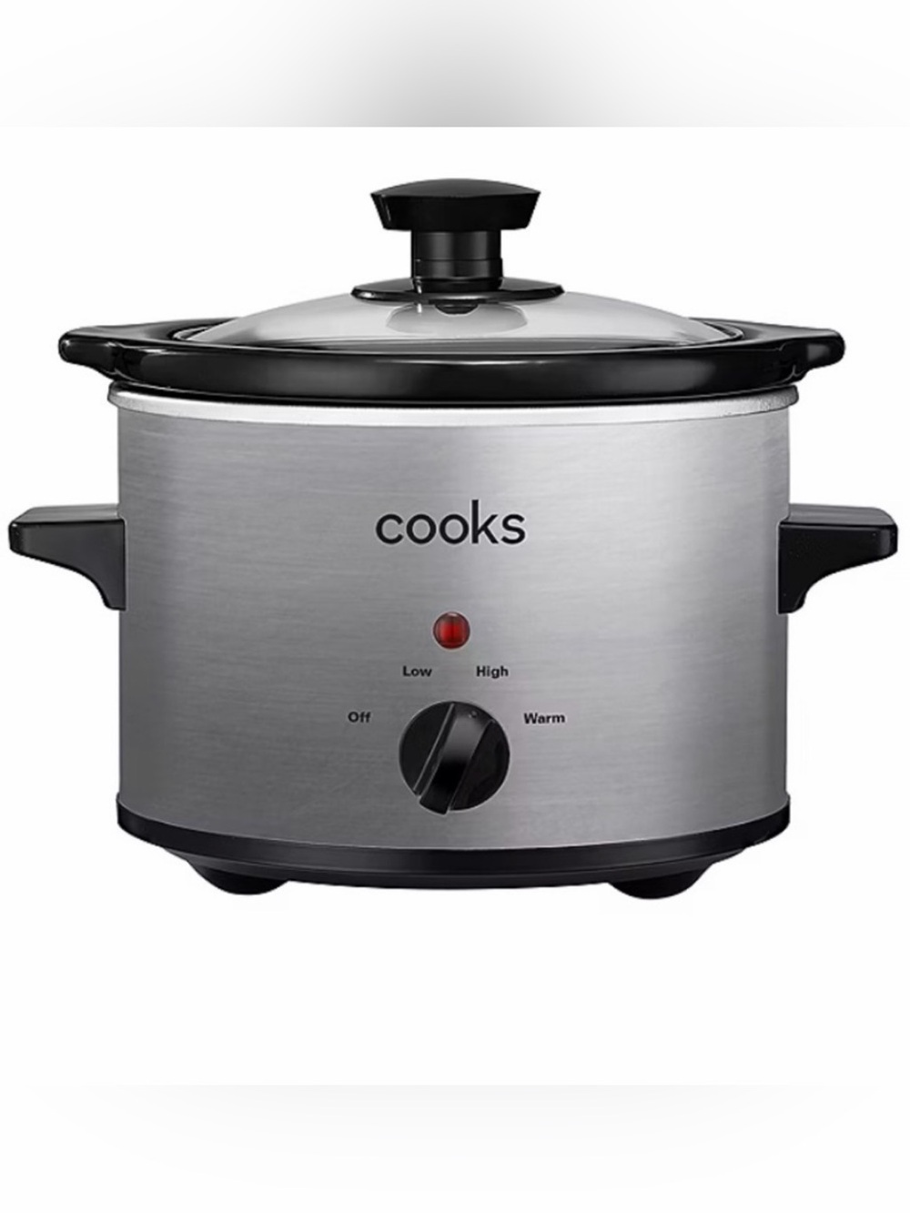 COOKS 1.5 Quart Slow Cooker in Stainless Steel